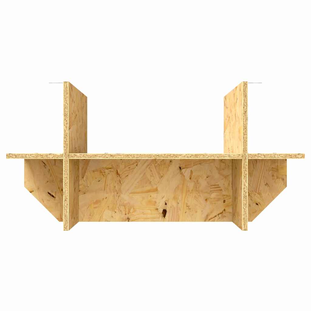 Terrarienbasis mit Regal Braun 60 x 30 x 50 cm OSB