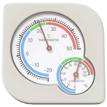 Thermo-Hygrometer Weiß 7,5 x 7,5 x 1,2 cm ABS