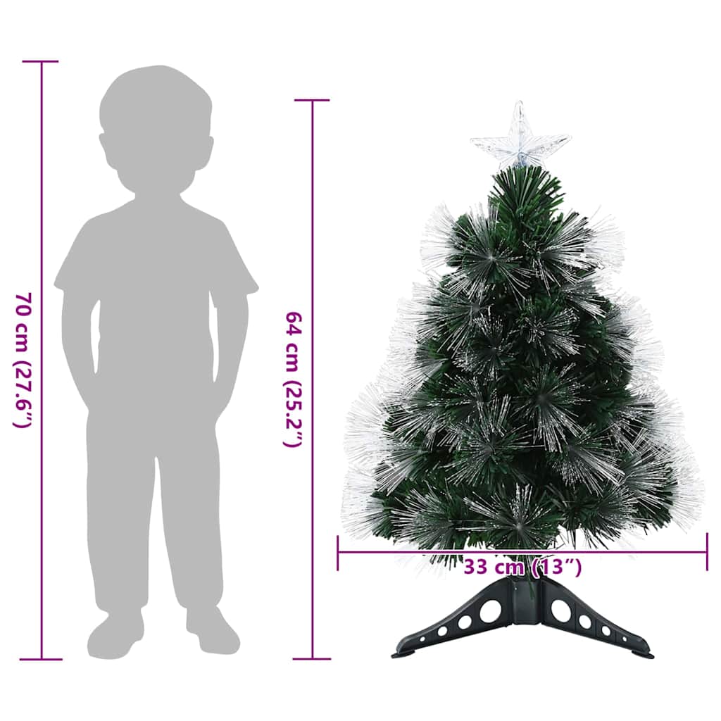 Künstlicher Weihnachtsbaum Grün 64 cm PVC