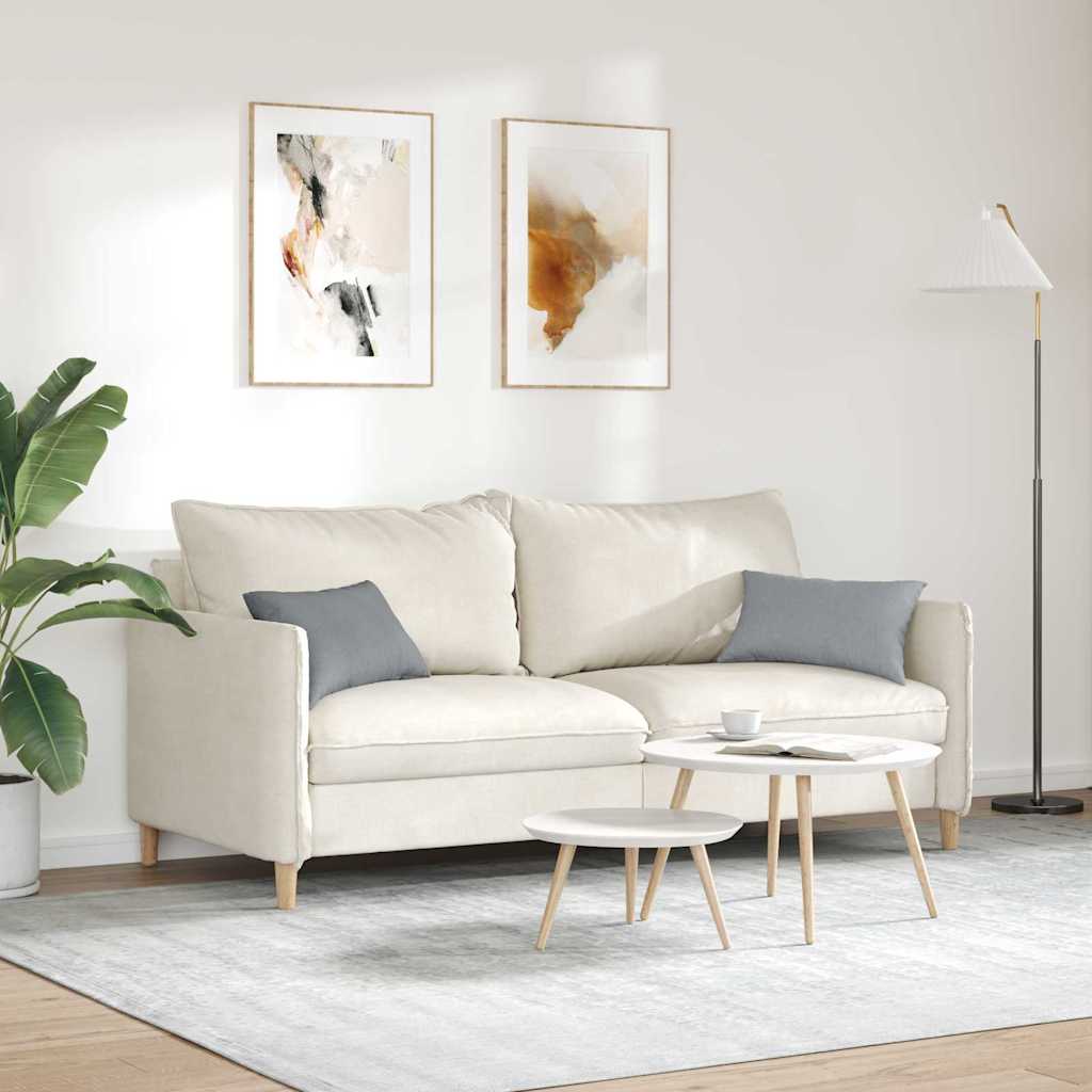 Sofakissen 2 stk. Stoff Hellgrau 50 x 30 cm
