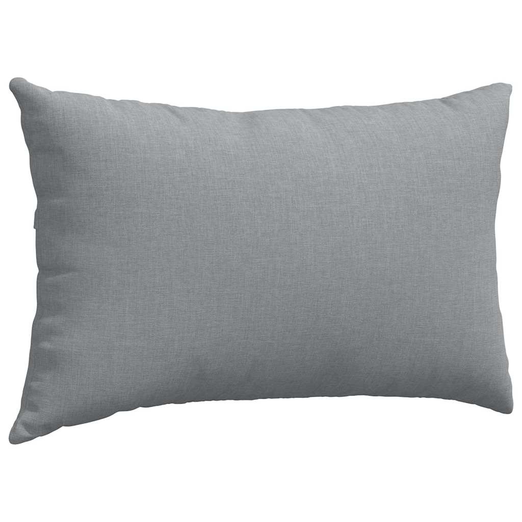 Sofakissen 2 stk. Stoff Hellgrau 50 x 30 cm