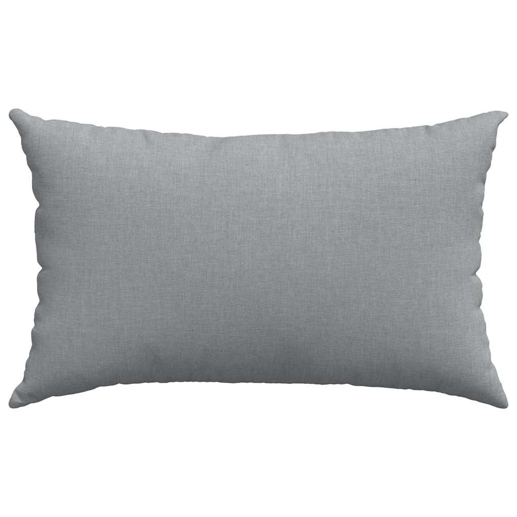 Sofakissen 2 stk. Stoff Hellgrau 50 x 30 cm
