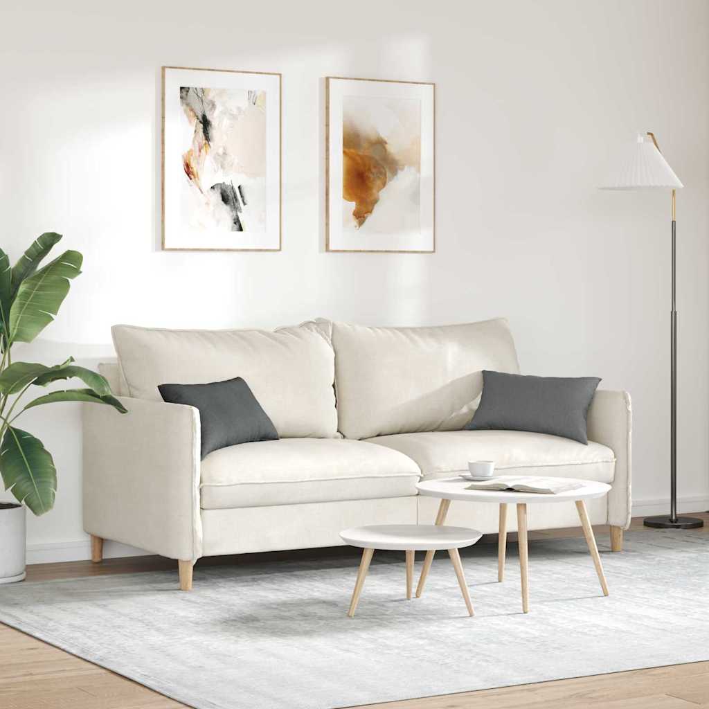 Sofakissen 2 stk. Stoff Dunkelgrau 50 x 30 cm