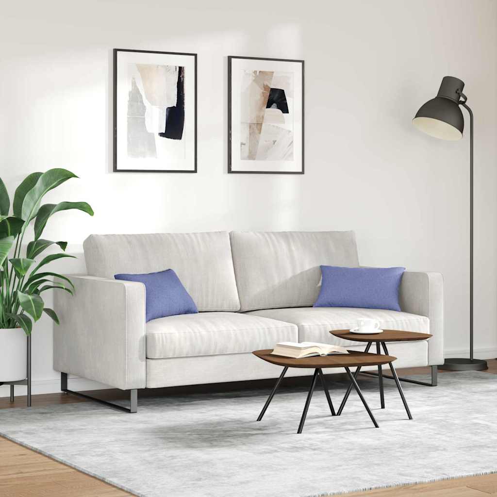 Sofakissen 2 stk. Stoff Jeans blau 50 x 30 cm