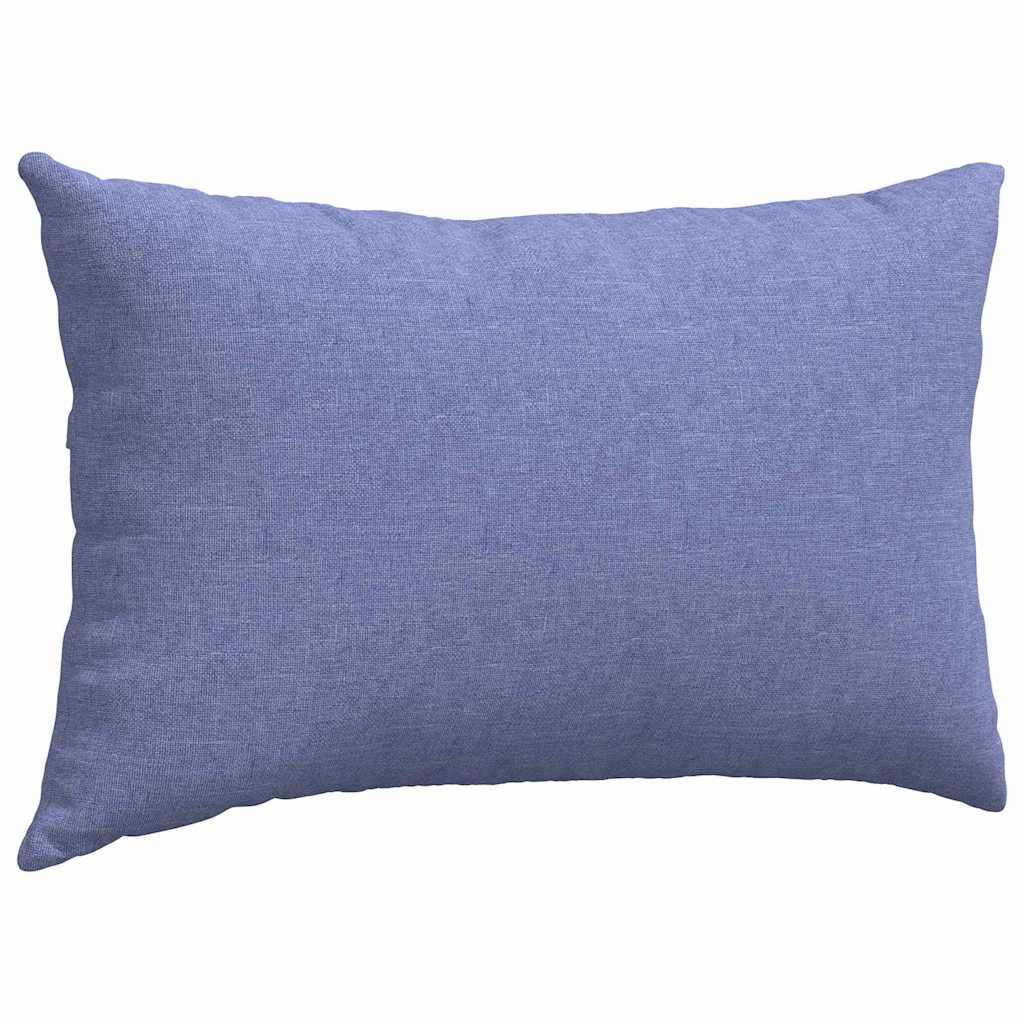 Sofakissen 2 stk. Stoff Jeans blau 50 x 30 cm