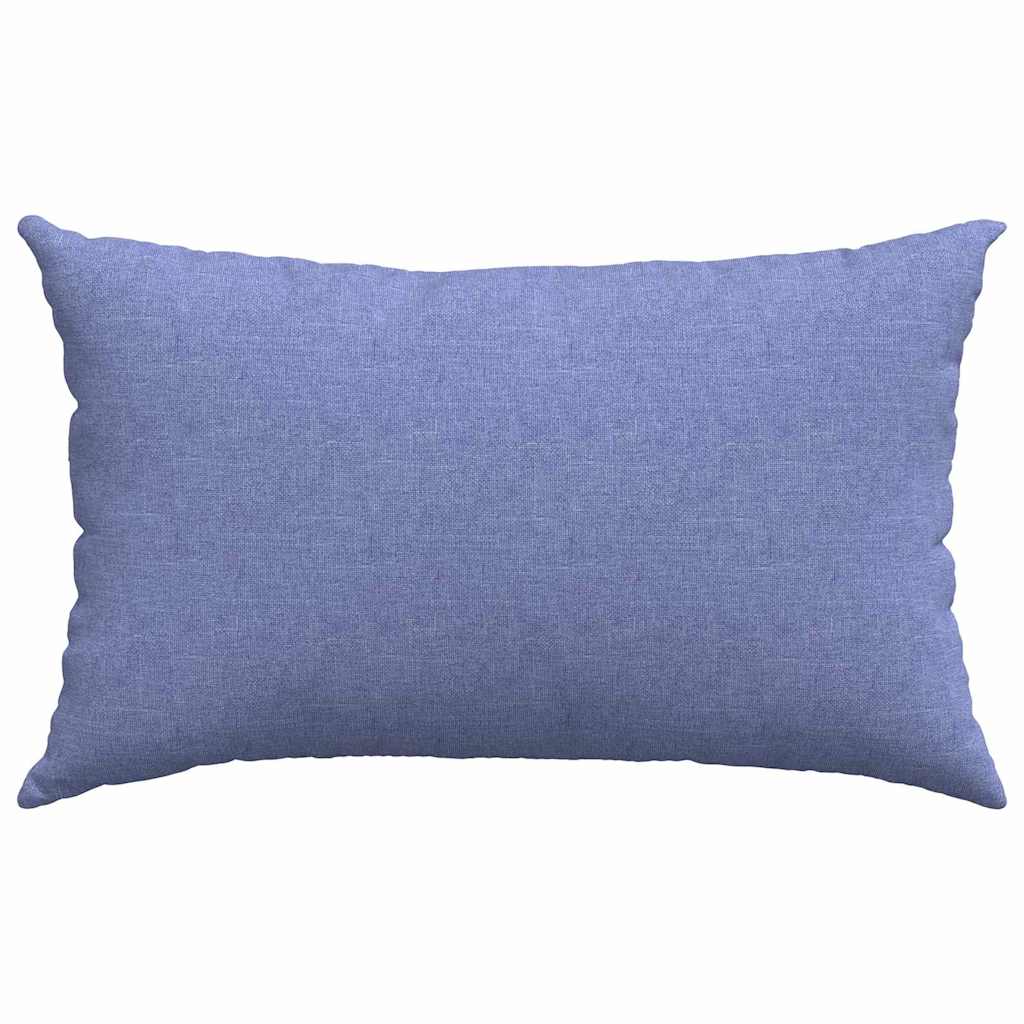Sofakissen 2 stk. Stoff Jeans blau 50 x 30 cm