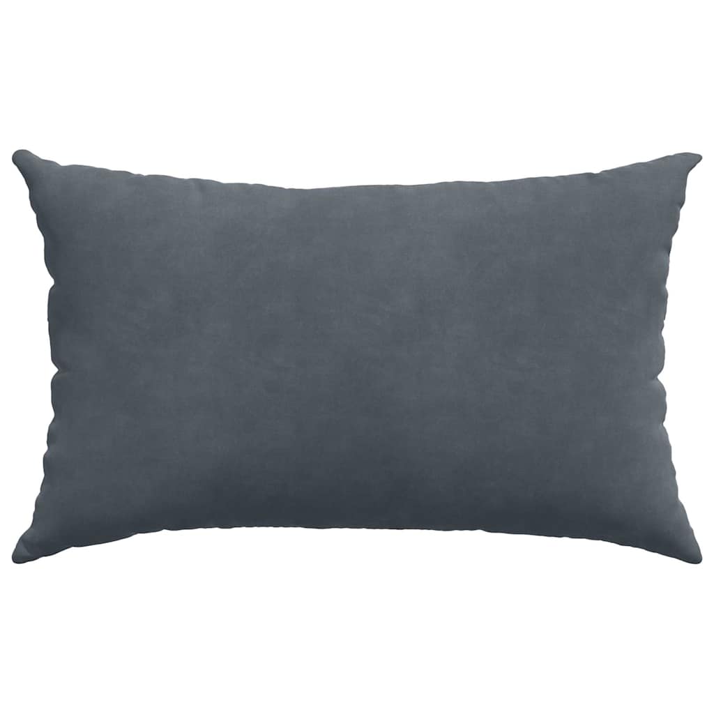 Sofakissen 2 pcs Dunkelgrau 50 x 30 cm Cordstoff