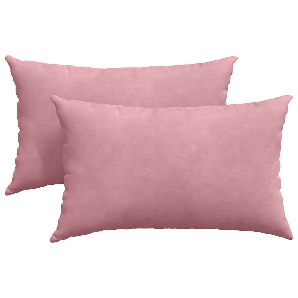 Sofakissen 2 pcs Rosa 50 x 30 cm Cordstoff