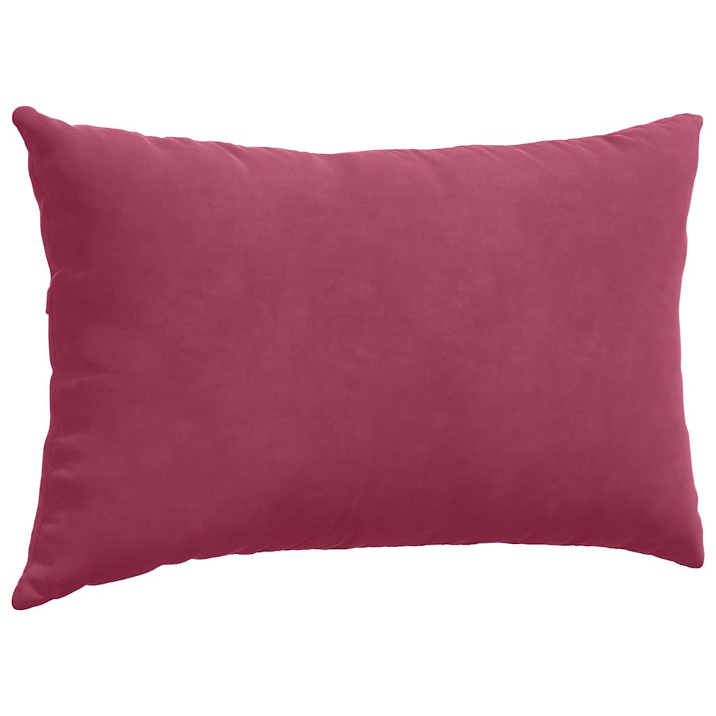 Sofakissen 2 pcs Weinrot 50 x 30 cm Cordstoff