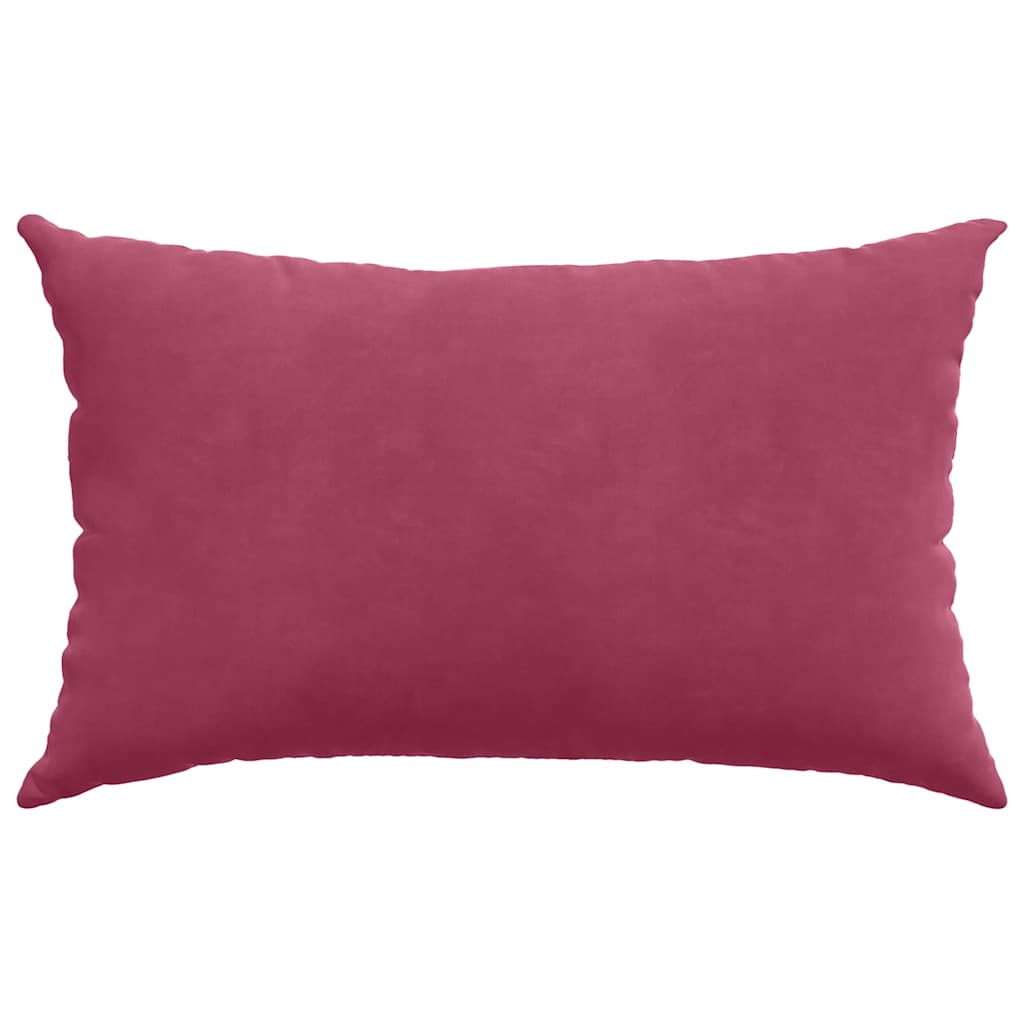 Sofakissen 2 pcs Weinrot 50 x 30 cm Cordstoff