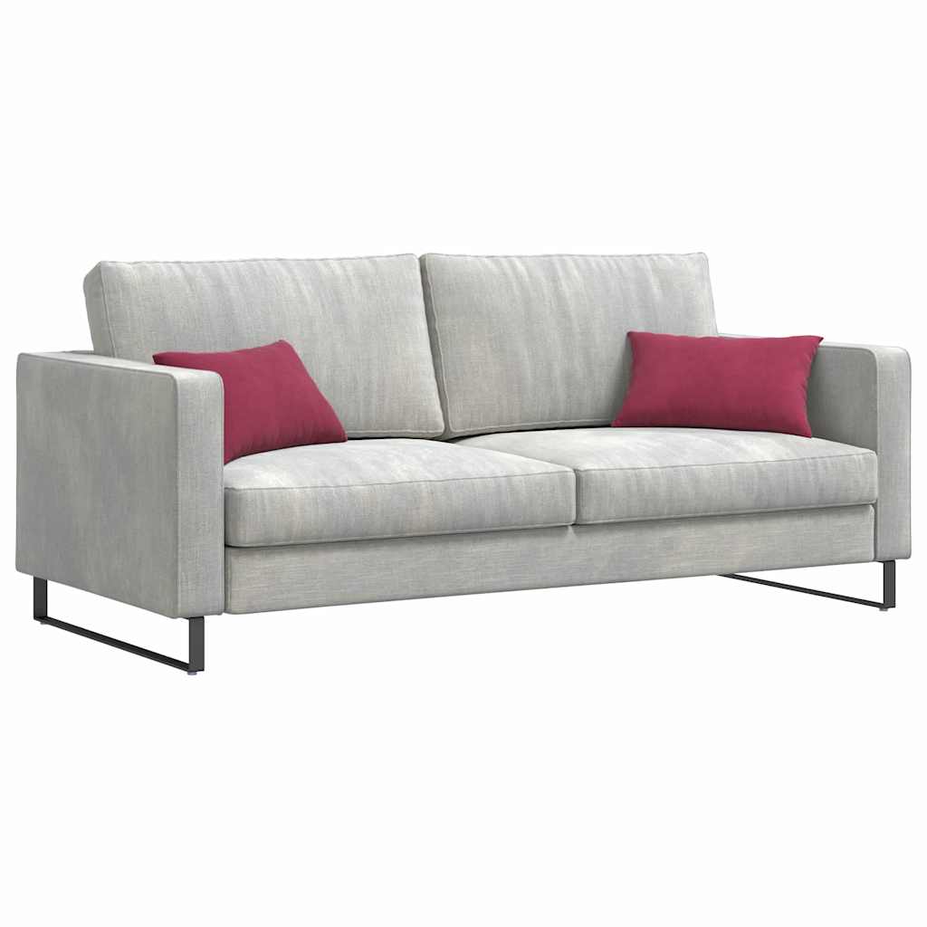 Sofakissen 2 pcs Weinrot 50 x 30 cm Cordstoff