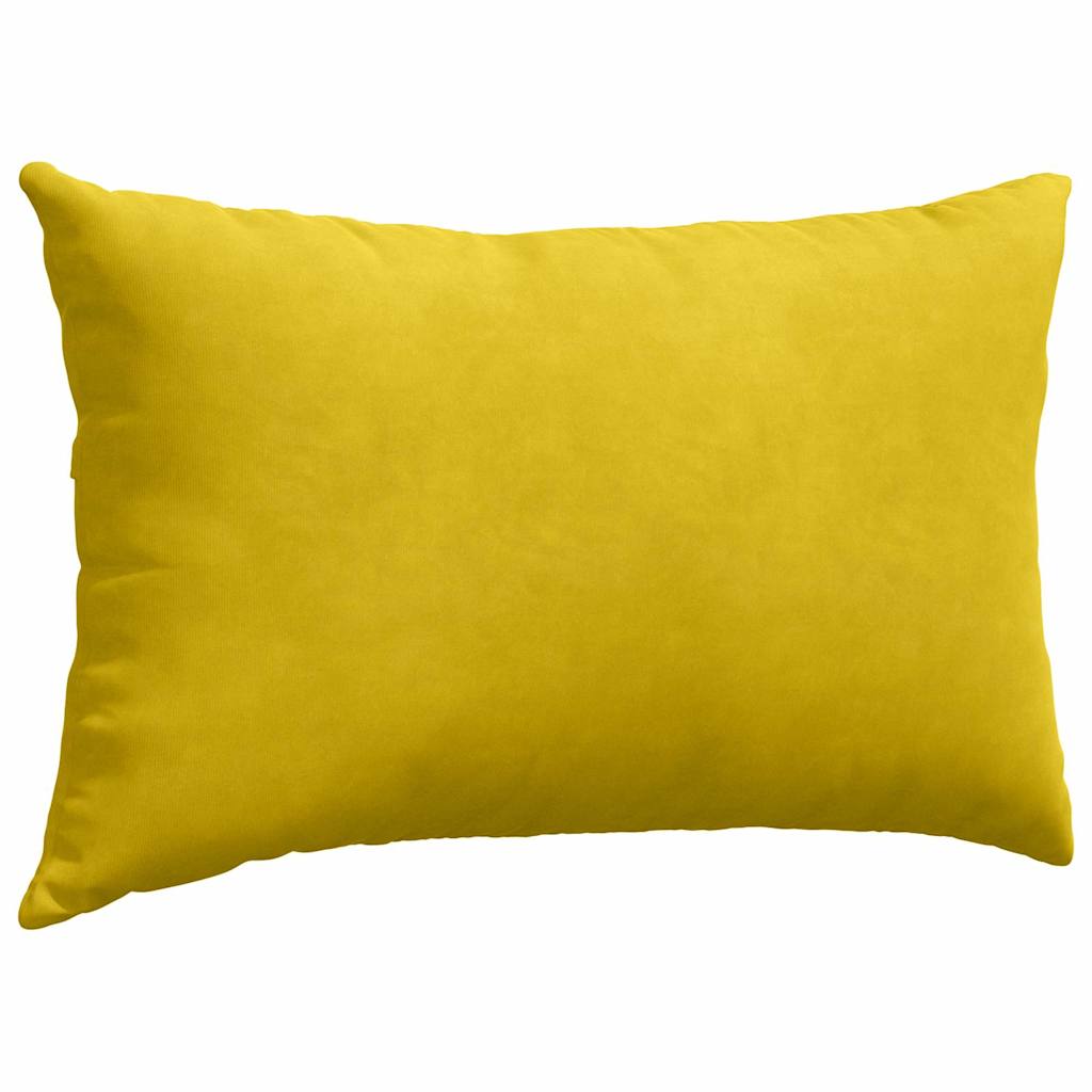 Sofakissen 2 pcs Gelb 50 x 30 cm Cordstoff