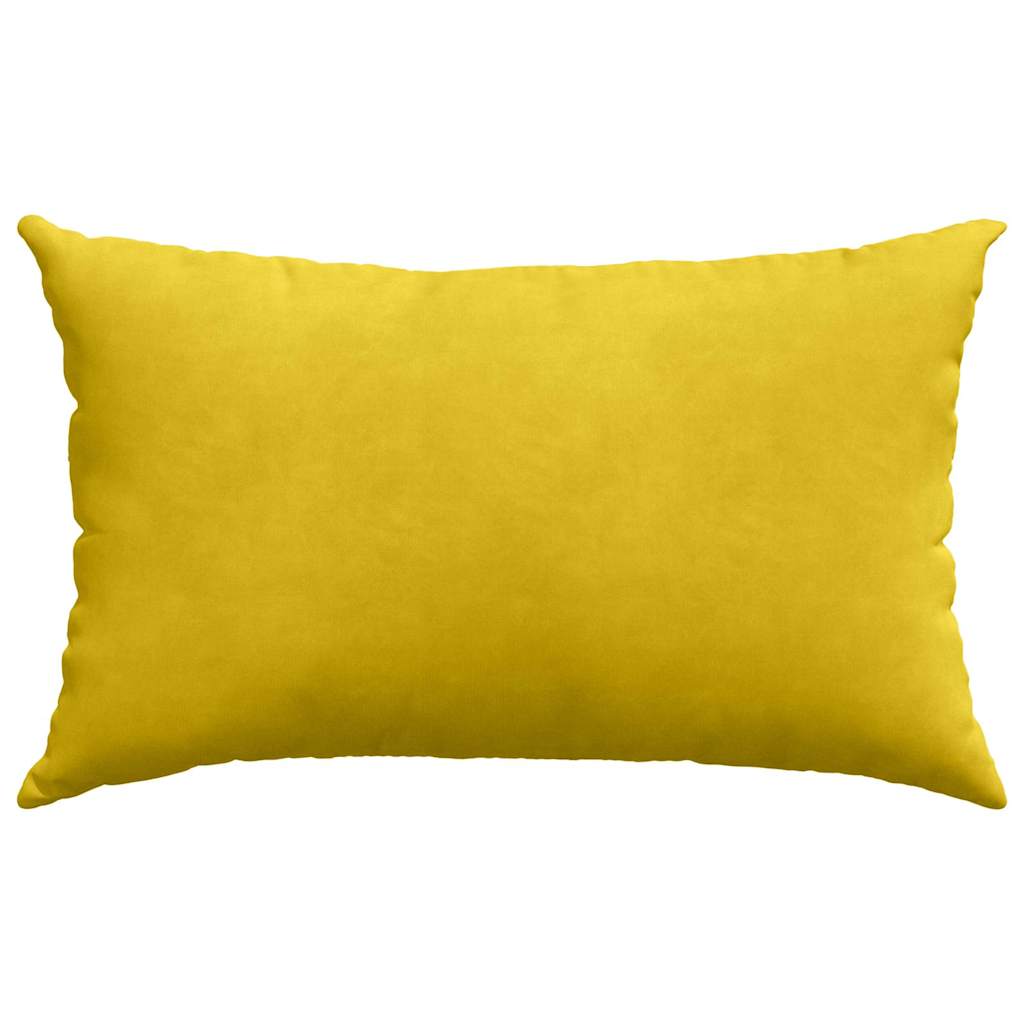 Sofakissen 2 pcs Gelb 50 x 30 cm Cordstoff