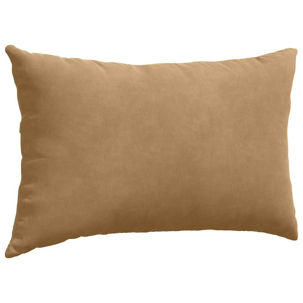 Sofakissen 2 pcs Braun 50 x 30 cm Cordstoff