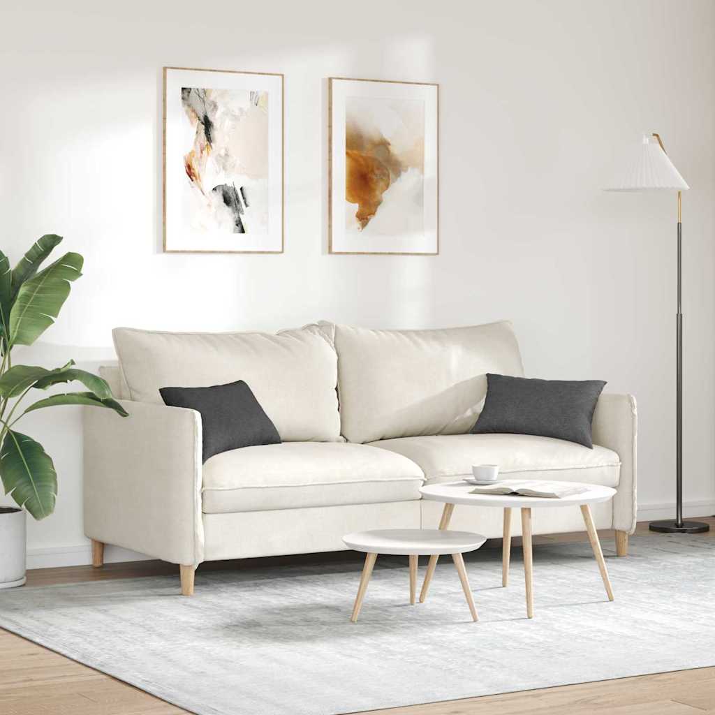 Sofakissen 2 pcs Dunkelgrau 50 x 30 cm Cordstoff