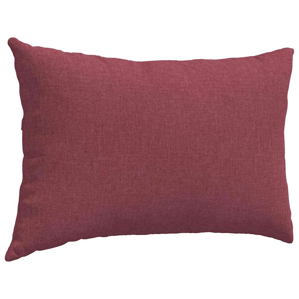 Sofakissen 2 stk. Stoff Weinrot 60 x 40 cm