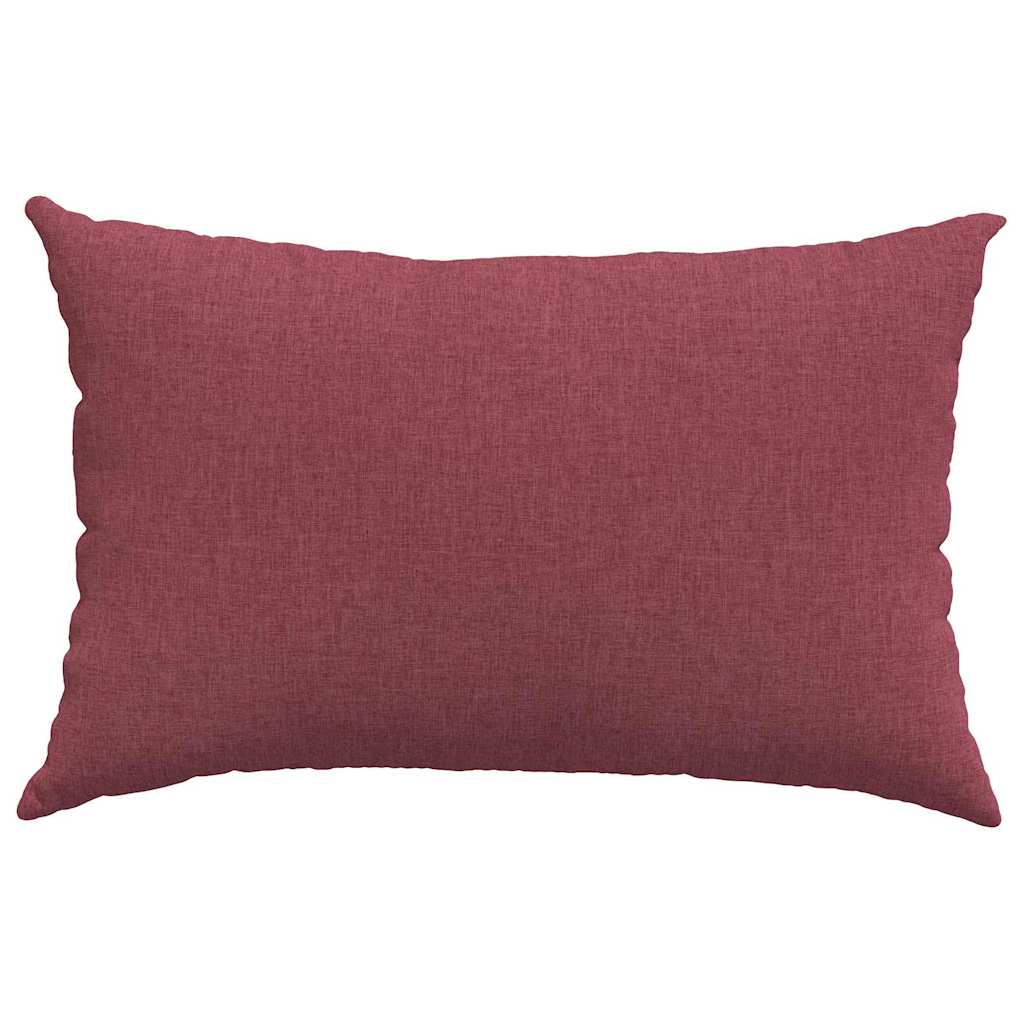Sofakissen 2 stk. Stoff Weinrot 60 x 40 cm