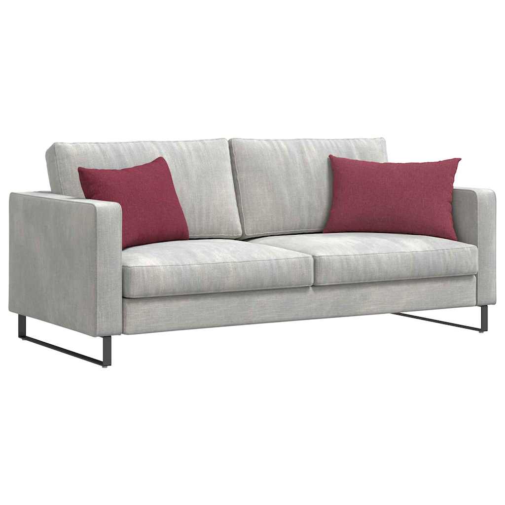 Sofakissen 2 stk. Stoff Weinrot 60 x 40 cm