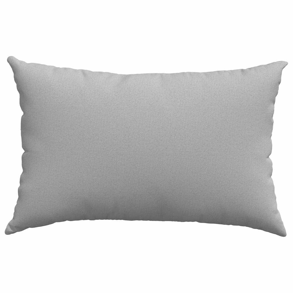 Sofakissen 2 stk. Stoff Wolkengrau 60 x 40 cm