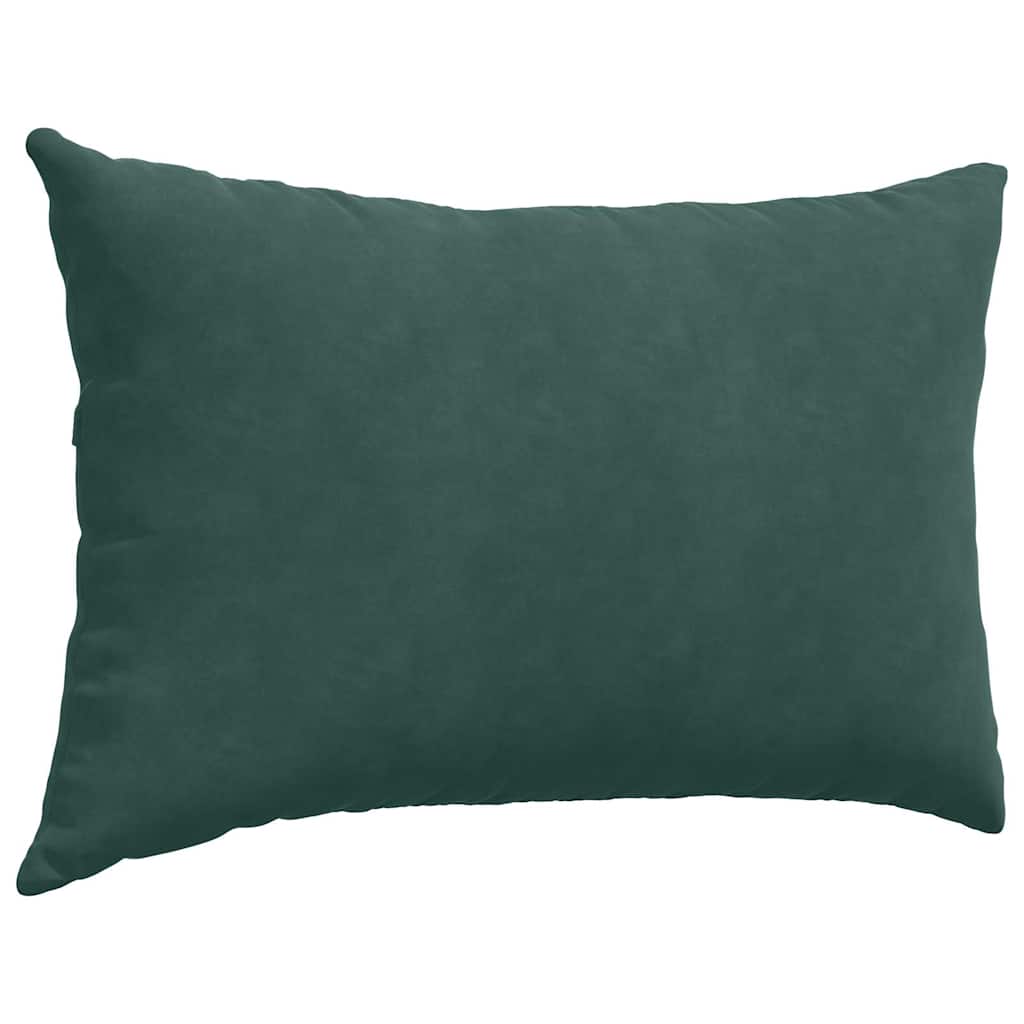 Sofakissen 2 pcs Dunkelgrün 60 x 40 cm Cordstoff