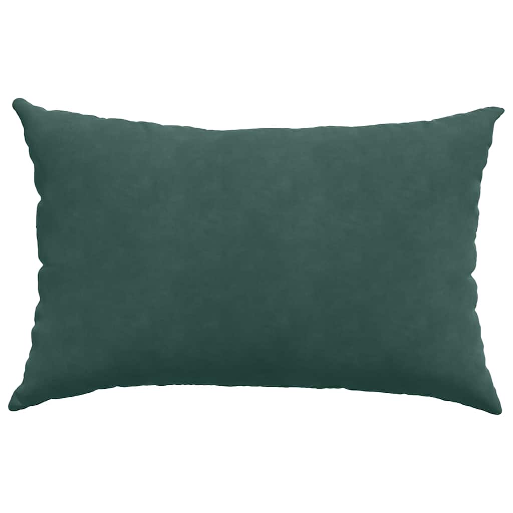 Sofakissen 2 pcs Dunkelgrün 60 x 40 cm Cordstoff