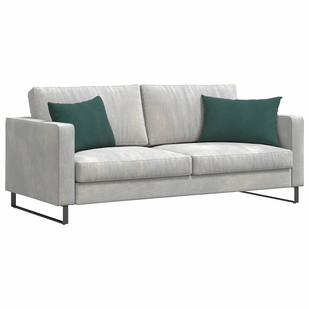 Sofakissen 2 pcs Dunkelgrün 60 x 40 cm Cordstoff