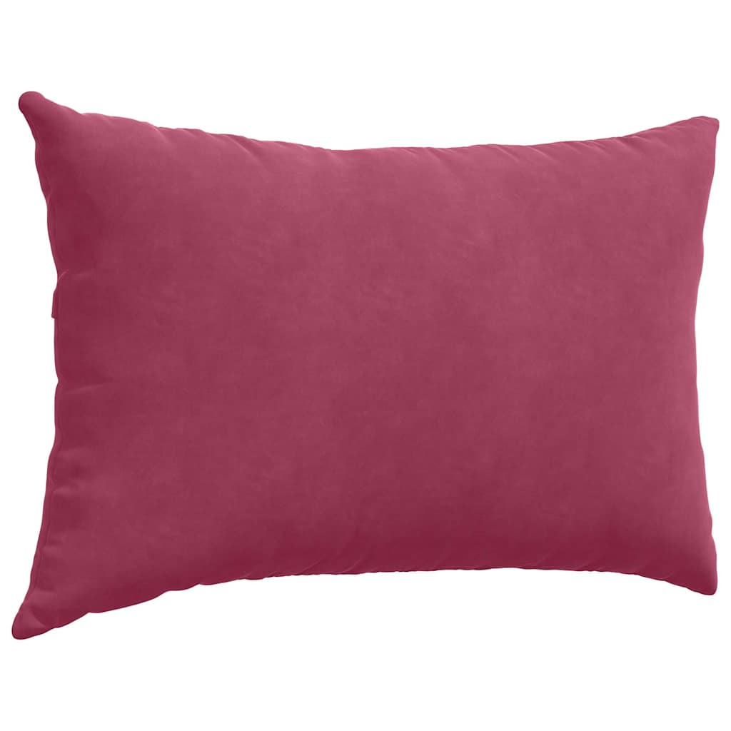 Sofakissen 2 pcs Weinrot 60 x 40 cm Cordstoff