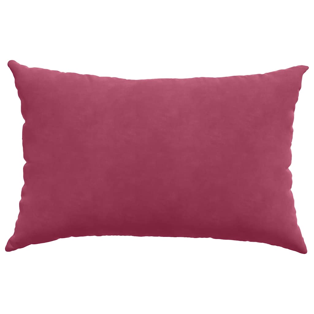 Sofakissen 2 pcs Weinrot 60 x 40 cm Cordstoff