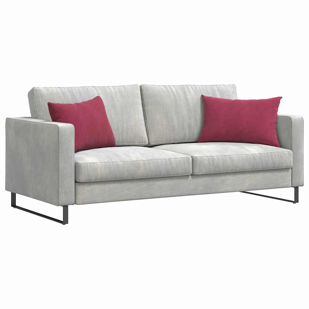 Sofakissen 2 pcs Weinrot 60 x 40 cm Cordstoff