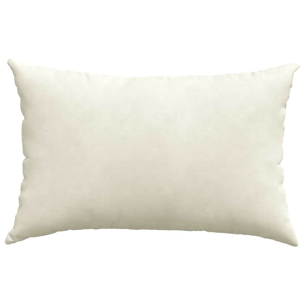 Sofakissen 2 pcs Creme 60 x 40 cm Cordstoff