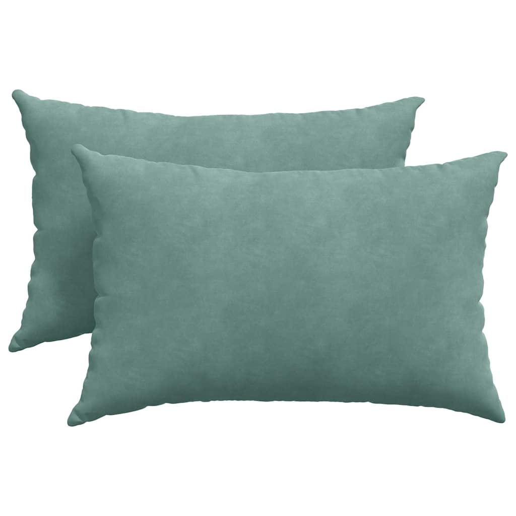 Sofakissen 2 pcs Meergrün 60 x 40 cm Cordstoff