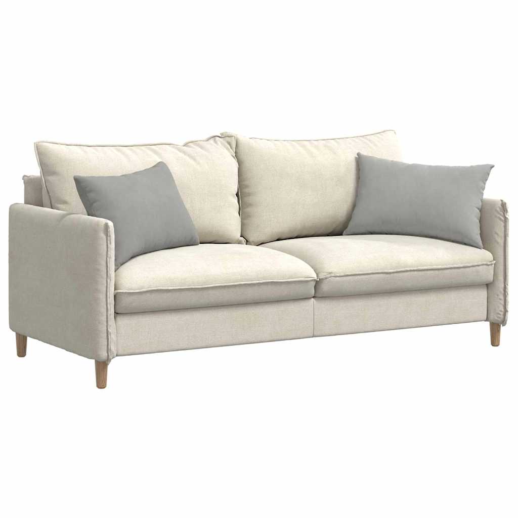 Sofakissen 2 Stk. Stoff Hellgrau 60 x 40 cm