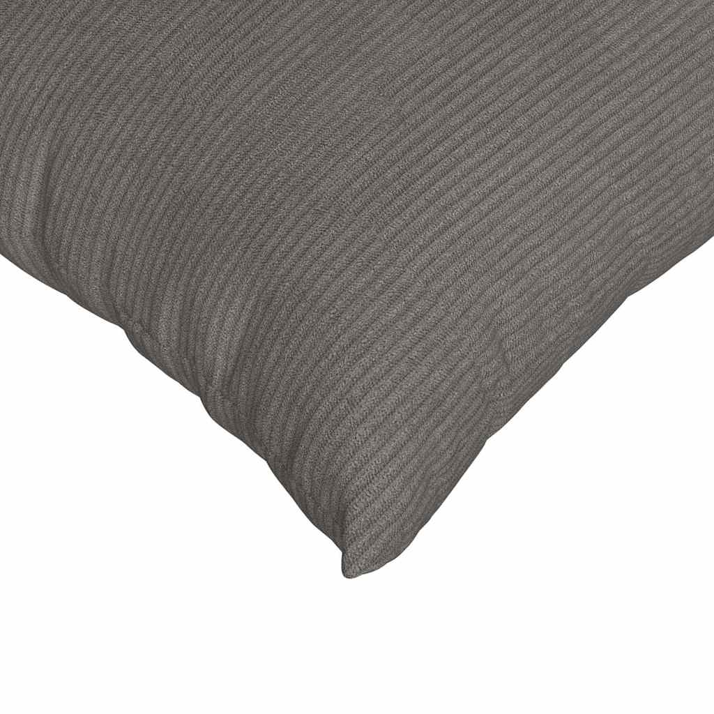 Sofakissen 2 pcs Hellgrau 60 x 40 cm Cordstoff