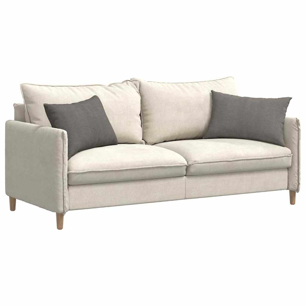 Sofakissen 2 pcs Hellgrau 60 x 40 cm Cordstoff