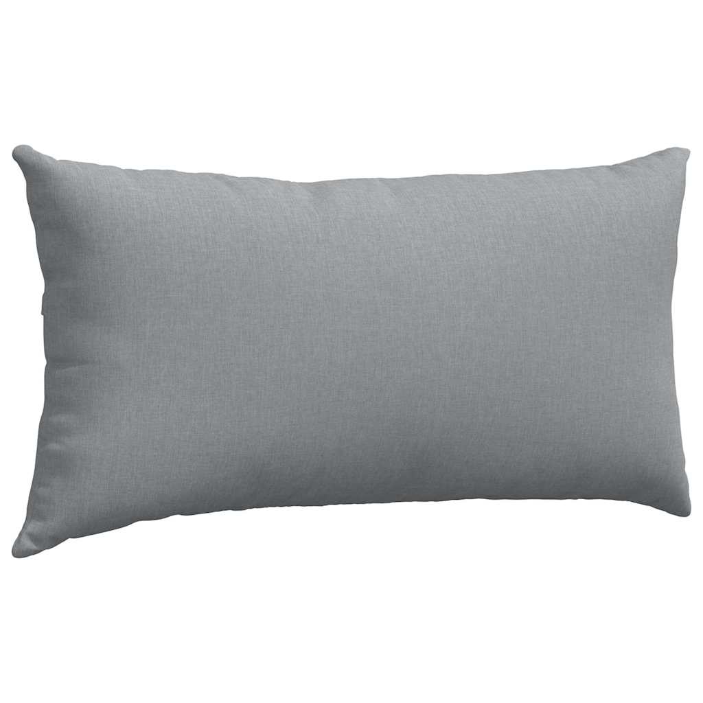 Sofakissen 2 stk. Stoff Hellgrau 80 x 40 cm