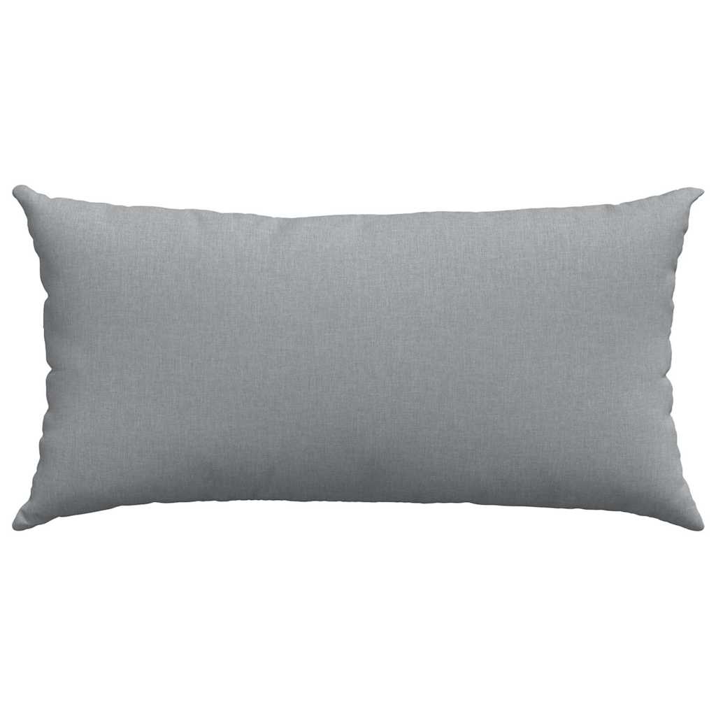 Sofakissen 2 stk. Stoff Hellgrau 80 x 40 cm