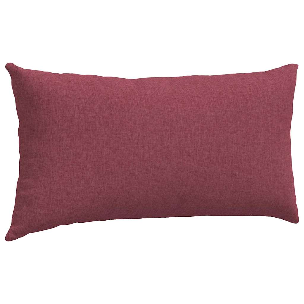 Sofakissen 2 stk. Stoff Weinrot 80 x 40 cm