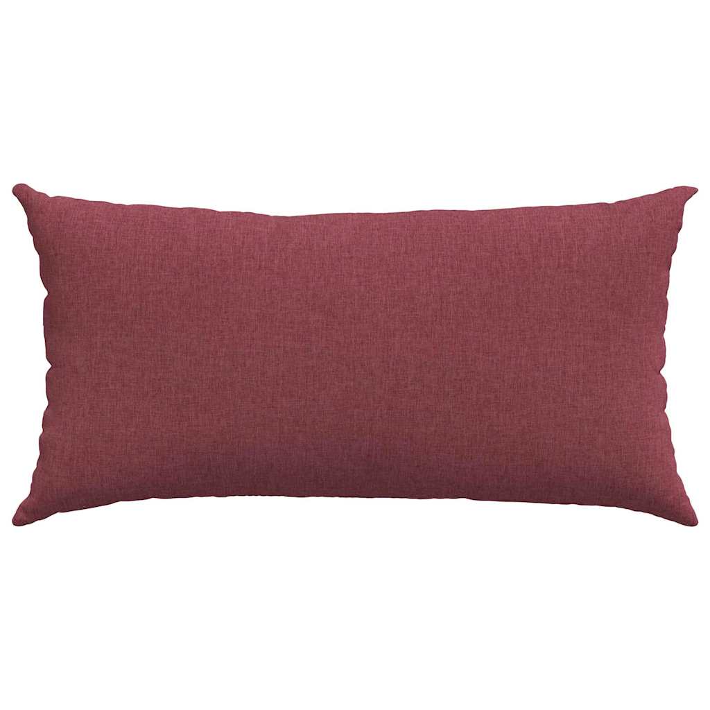 Sofakissen 2 stk. Stoff Weinrot 80 x 40 cm