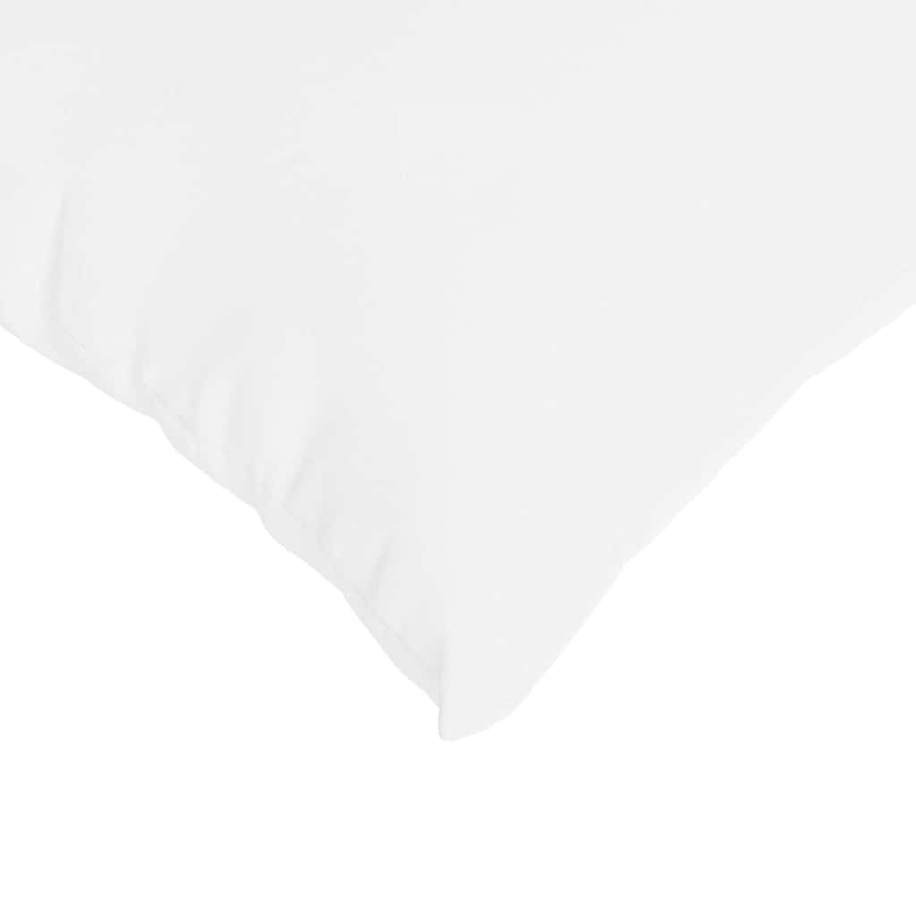 Sofakissen 2 stk. Stoff Weiß 80 x 40 cm