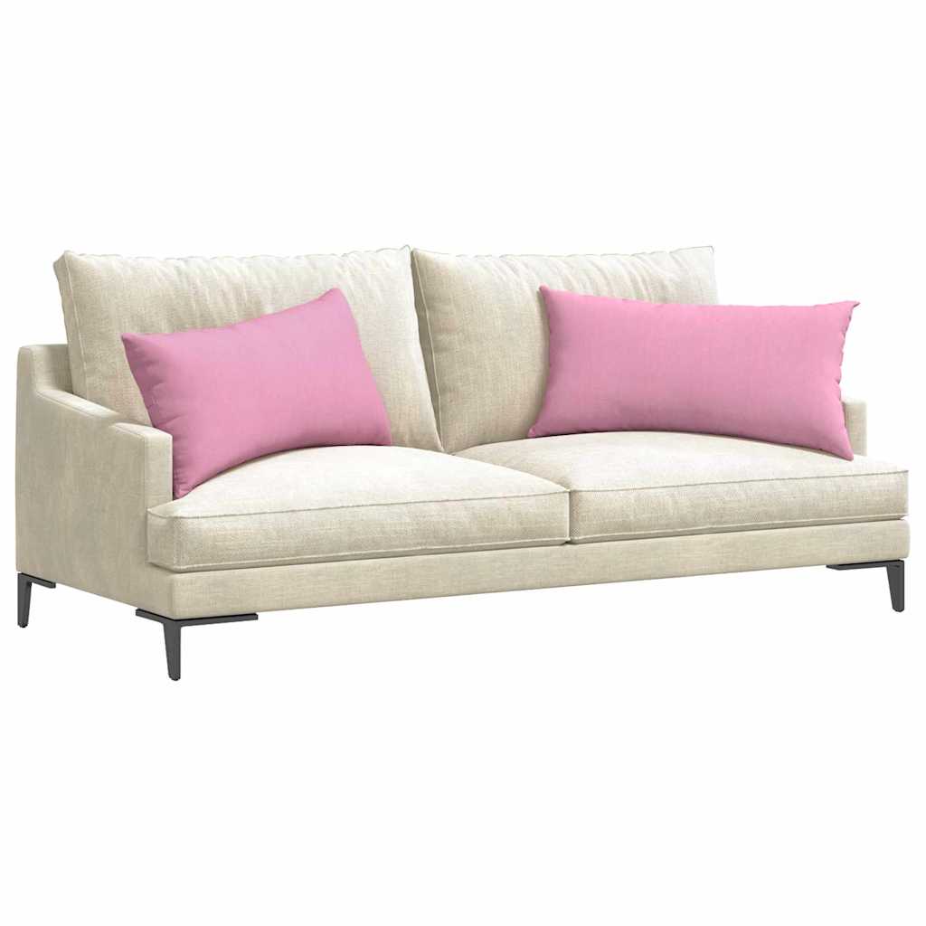 Sofakissen 2 stk. Stoff Rosa 80 x 40 cm