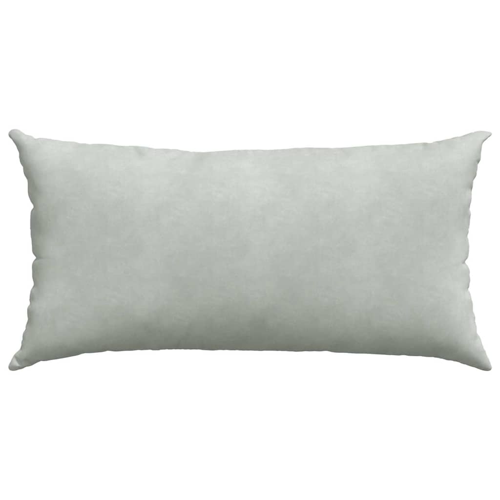 Sofakissen 2 pcs Hellgrau 80 x 40 cm Cordstoff