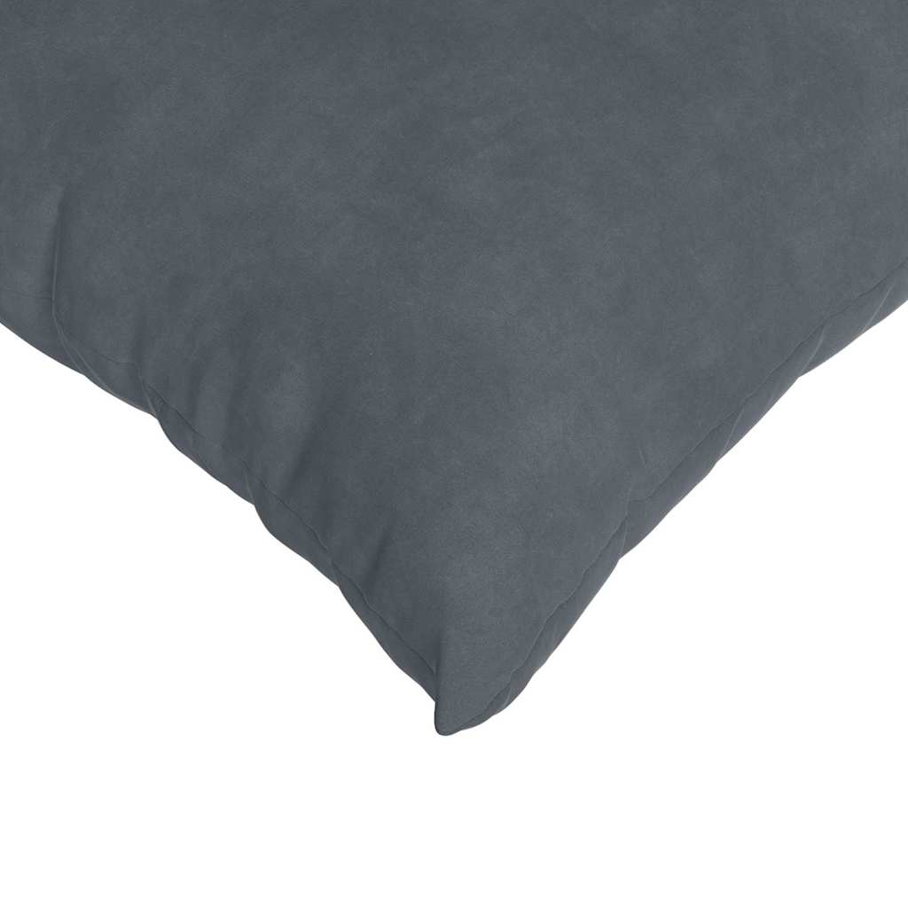 Sofakissen 2 pcs Dunkelgrau 80 x 40 cm Cordstoff