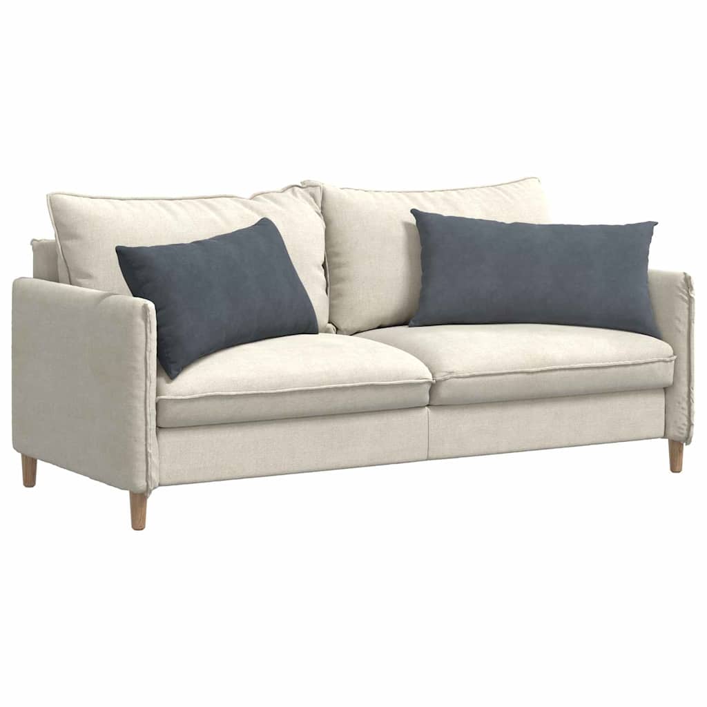 Sofakissen 2 pcs Dunkelgrau 80 x 40 cm Cordstoff