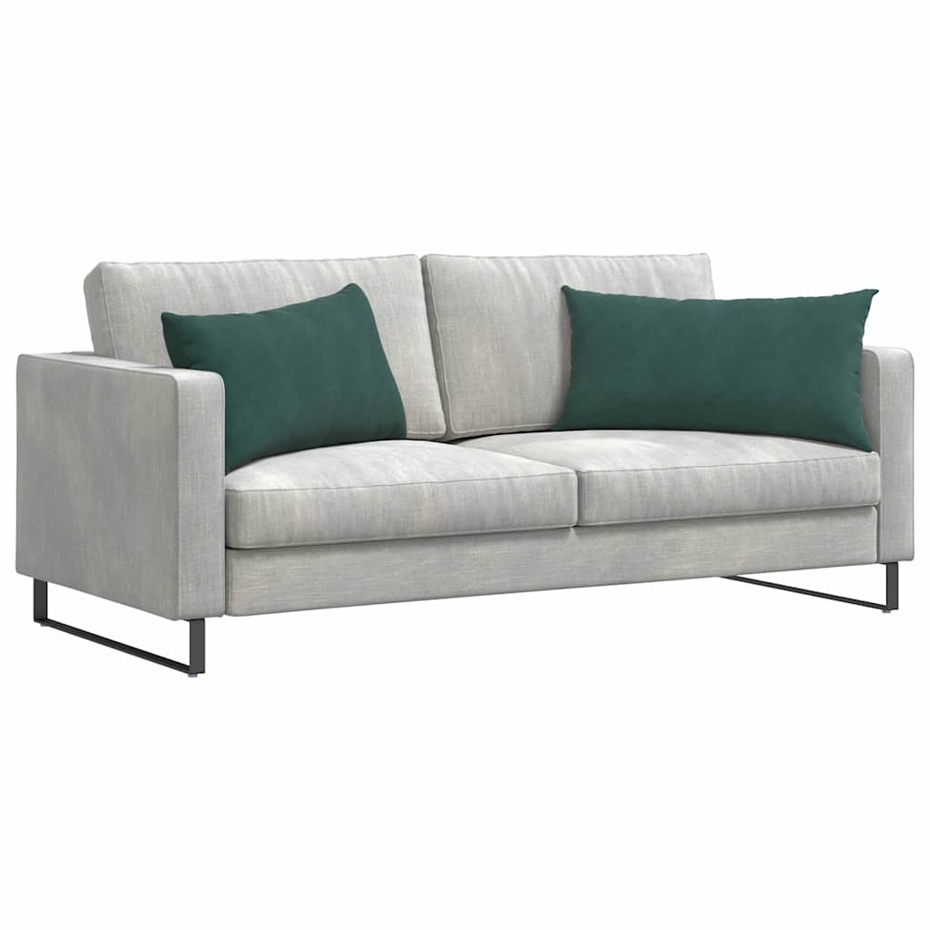 Sofakissen 2 pcs Dunkelgrün 80 x 40 cm Cordstoff