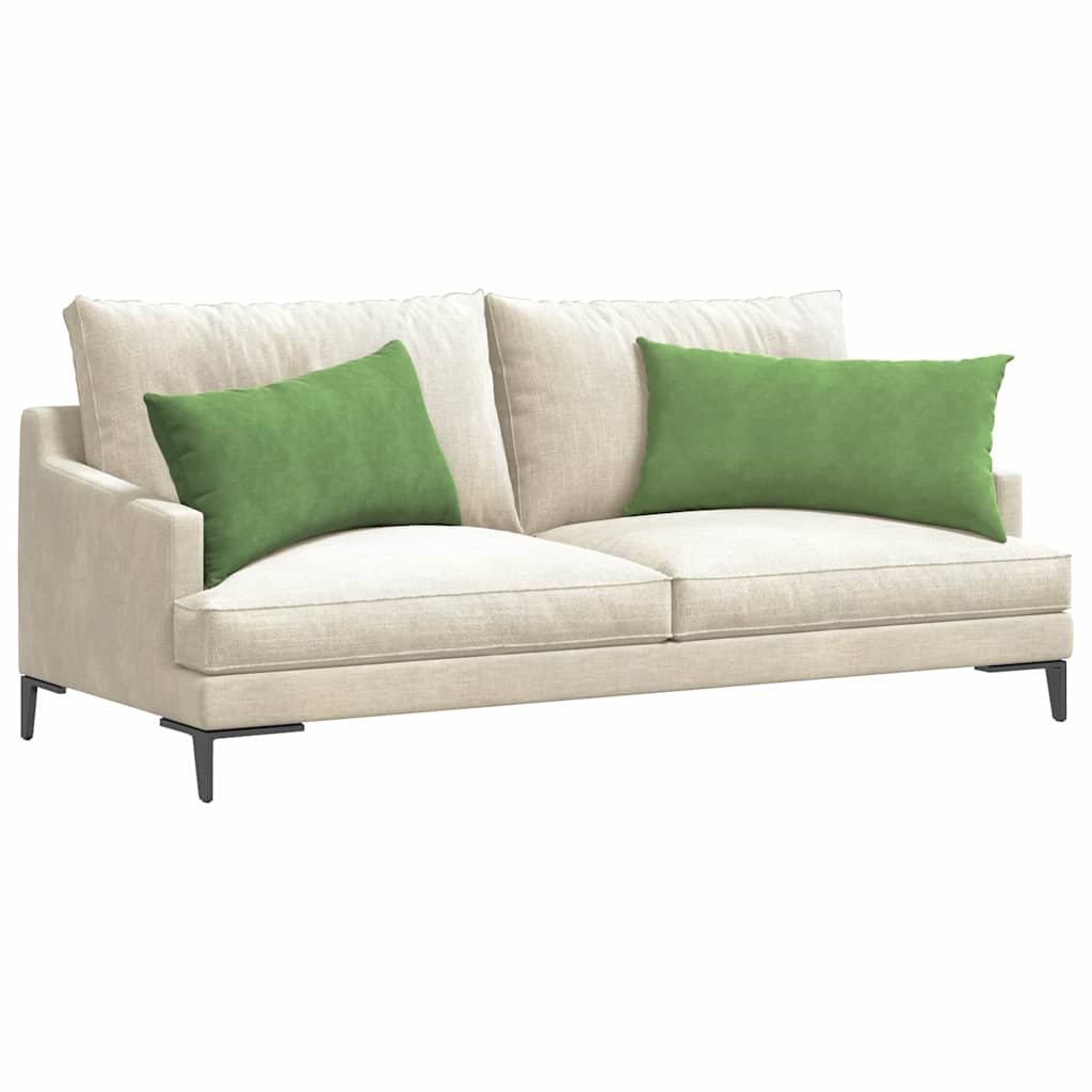 Sofakissen 2 pcs Hellgrün 80 x 40 cm Cordstoff