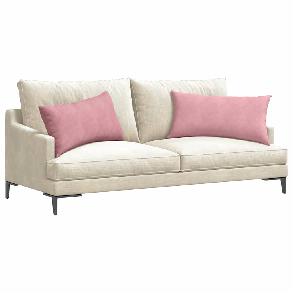 Sofakissen 2 pcs Rosa 80 x 40 cm Cordstoff