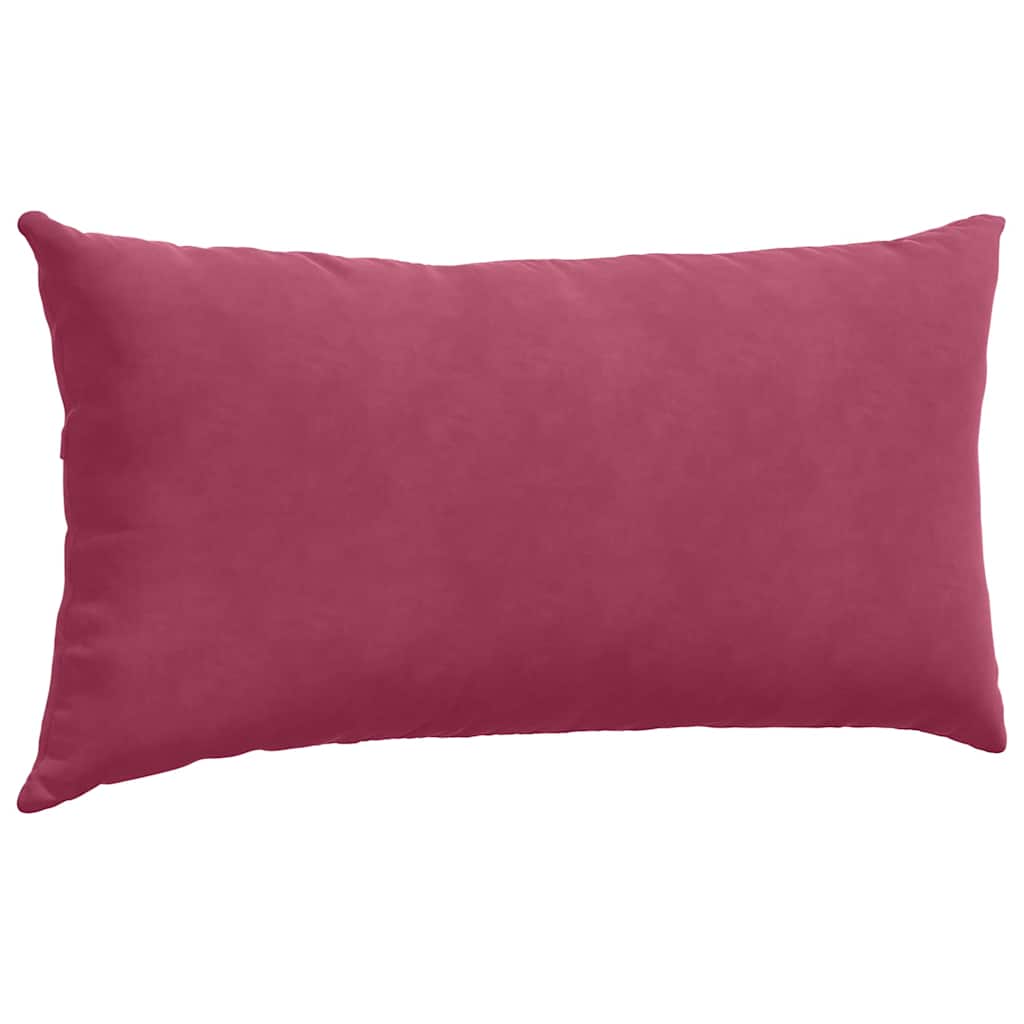 Sofakissen 2 pcs Weinrot 80 x 40 cm Cordstoff