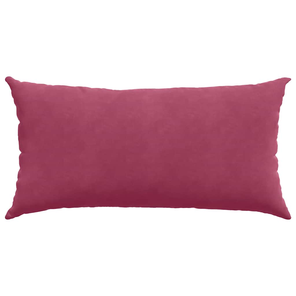 Sofakissen 2 pcs Weinrot 80 x 40 cm Cordstoff
