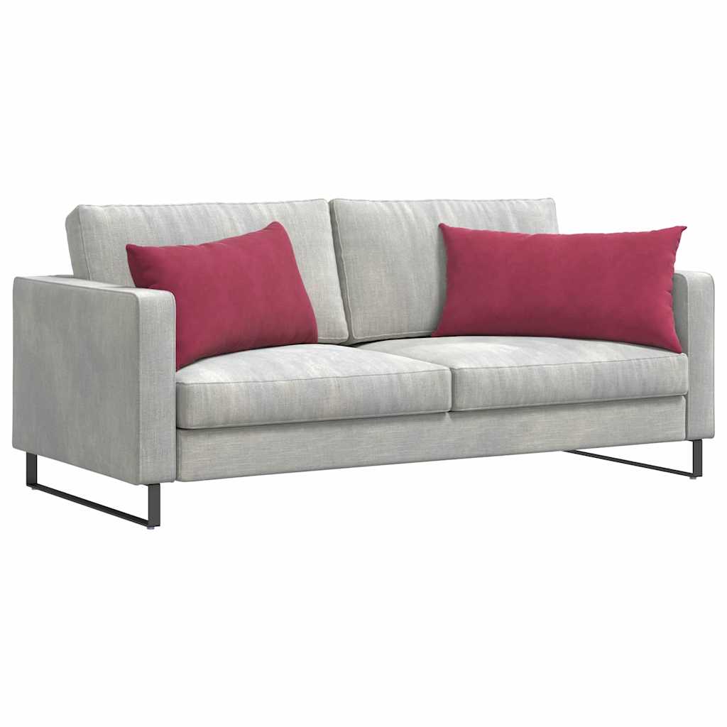 Sofakissen 2 pcs Weinrot 80 x 40 cm Cordstoff