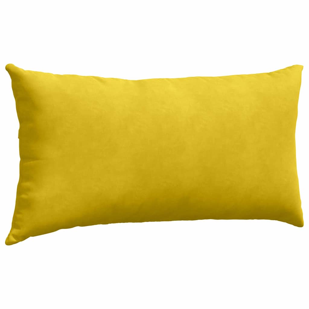 Sofakissen 2 pcs Gelb 80 x 40 cm Cordstoff